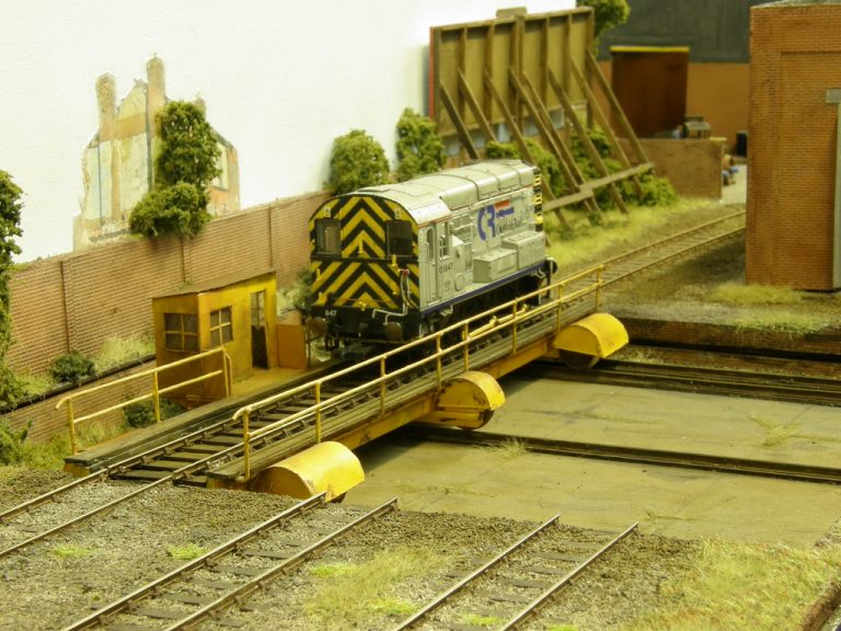 Shunter on the fuel point road at Cramdin Yard