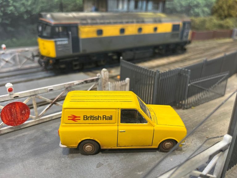 British Rail van parked by the depot fence at Patrick Lane